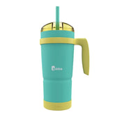 bubba Envy S Tumbler with Handle, Bumper and Straw, 32oz-Island Teal Lemonade