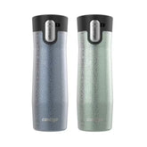 Contigo® West Loop 3.0 Stainless Steel Travel Mug with AUTOSEAL® Lid, 20oz, 2-Pack-Crystal Lakeside & Crystal Agave