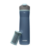 Contigo® Clybourn Chill Freeflow Filtration Stainless Steel Water Bottle with AUTOSEAL® Lid, 24oz-Dark Ice