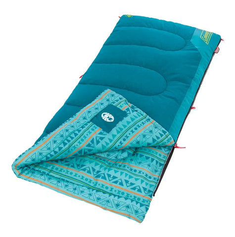 Kids 50°F Cool-Weather Sleeping Bag-Teal