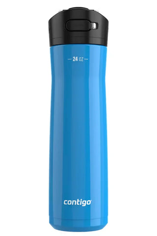 Contigo® Ashland Chill 2.0 Stainless Steel Water Bottle with AUTOSPOUT® Lid, 24 oz-Blue Poppy