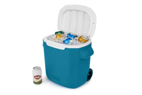 Chiller™ 28-Quart Cooler With Wheels-Deep Ocean