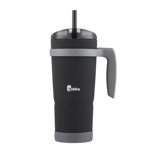 bubba Envy S Tumbler with Handle, Bumper and Straw, 32oz-Licorice