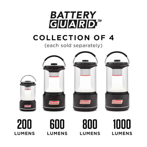 800 Lumens LED Lantern with BatteryGuard™-Black