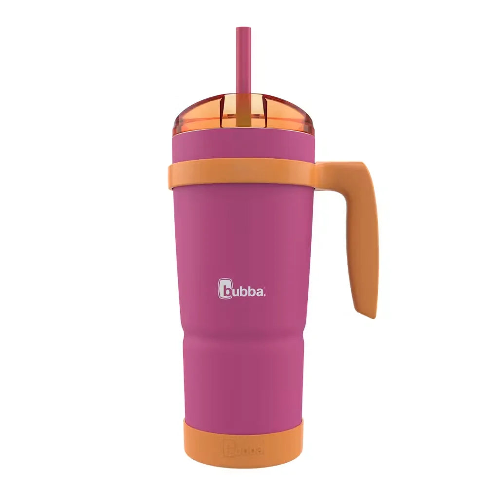 bubba Envy S Tumbler with Handle, Bumper and Straw, 32oz-Gdragon Fruit Mango