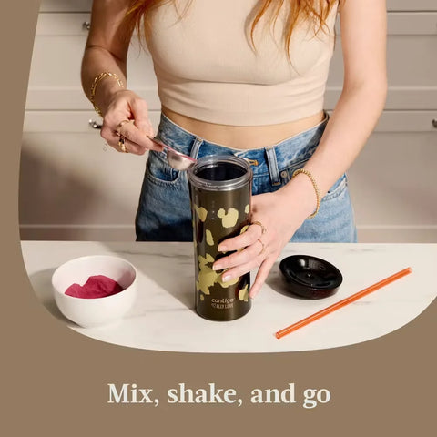 Contigo® x Ally Love Streeterville AUTOCLOSE® Shake & Go® Tumbler, 20oz-Licorice