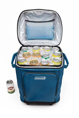 CHILLER™ 42-Can Soft-Sided Portable Cooler with Wheels-Deep Ocean