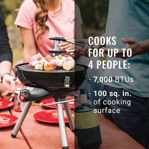4-in-1 Portable Propane Gas Cooking System-Black