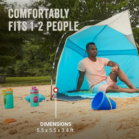 Skyshade™ Small Compact Beach Shade, Caribbean Sea