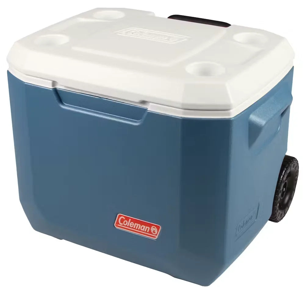 Coleman® 50-Quart Xtreme® 5-Day Hard Cooler with Wheels-Blue