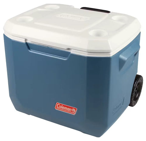 Coleman® 50-Quart Xtreme® 5-Day Hard Cooler with Wheels-Blue