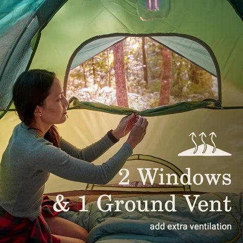 Sundome® 3-Person Camping Tent-Spruce Green