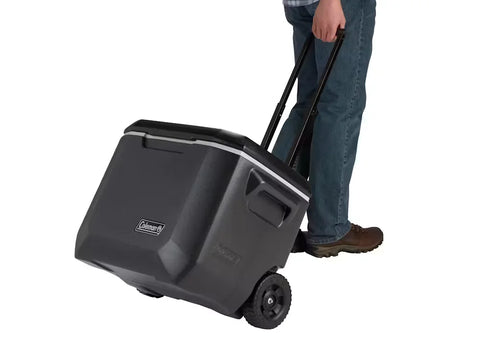 Coleman® 50-Quart Xtreme® 5-Day Hard Cooler with Wheels-Black