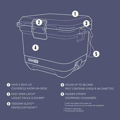 2219632 - PRO COOLER 25QT 5407 BLUE SKY CA-Blue Sky