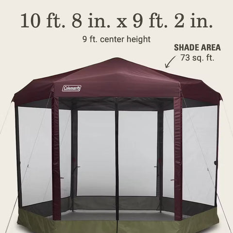 Back Home™ 10.5 x 9 Screen Canopy Tent-Blackberry