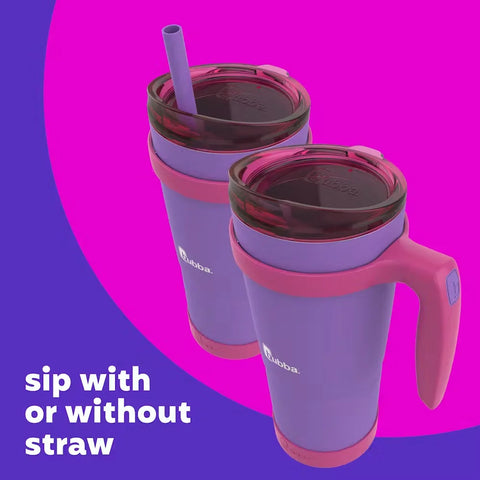 bubba Envy S Tumbler with Handle, Bumper and Straw, 32oz-Grape Dragon Fruit