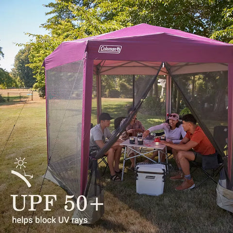 Back Home™ 10.5 x 9 Screen Canopy Tent-Blackberry