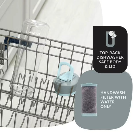 Contigo® Clybourn Freeflow Filtration Tritan Water Bottle with AUTOSEAL® LID, 24oz-Salt