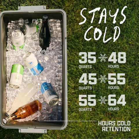 Snap 'N Go 55-Quart Collapsible Hard Cooler-Sapphire