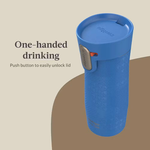 Contigo® x Ally Love West Loop 3.0 Stainless Steel Travel Mug with AUTOSEAL® Easy-Clean Lid, 16oz-Stellar Jay