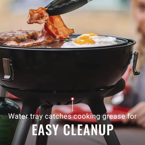 4-in-1 Portable Propane Gas Cooking System-Black