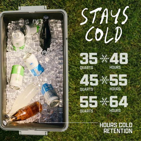 Snap 'N Go 55-Quart Collapsible Hard Cooler-Mussel