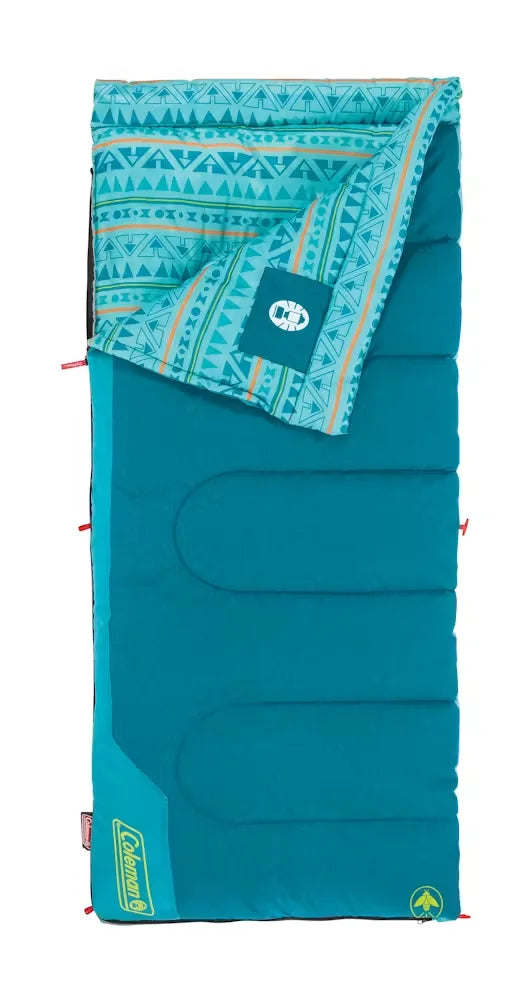 Kids 50°F Cool-Weather Sleeping Bag-Teal