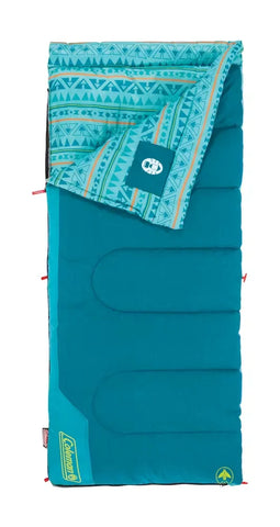 Kids 50°F Cool-Weather Sleeping Bag-Teal