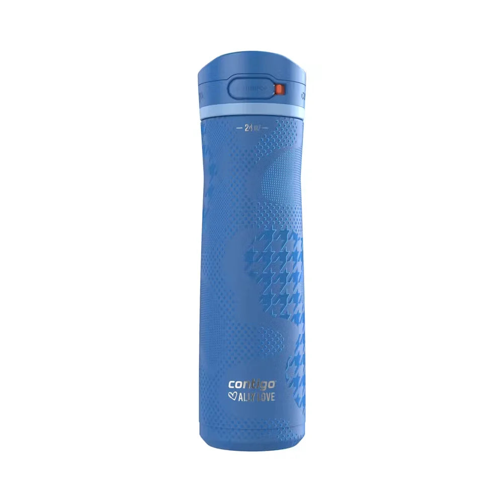 Contigo® x Ally Love Jackson Chill 2.0 Stainless Steel Water Bottle with AUTOPOP®  Lid, 24oz-Stellar Jay