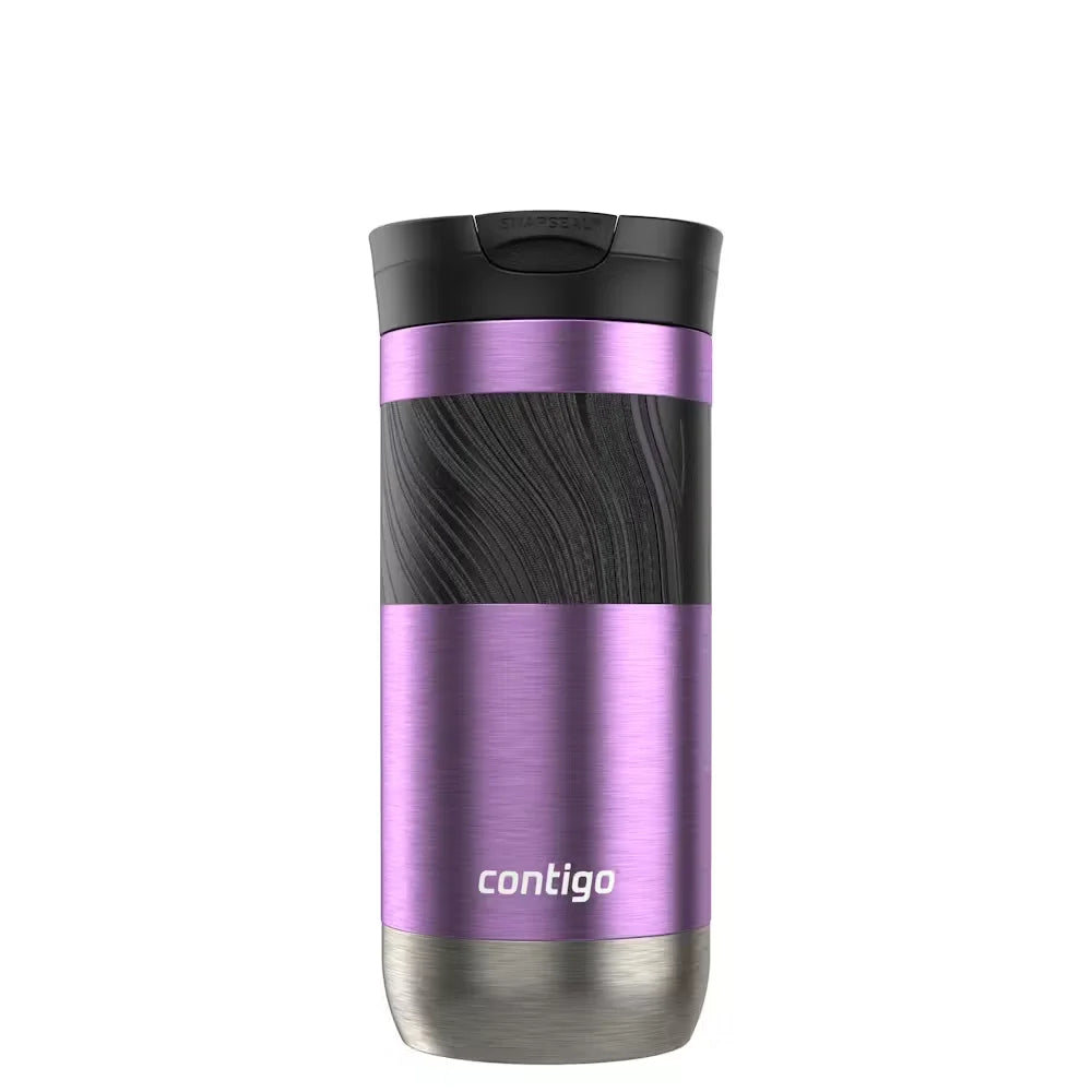 Contigo® Byron 2.0 Stainless Steel Travel Mug with SNAPSEAL™ Lid and Grip, 16oz-Pansy