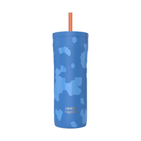 Contigo® x Ally Love Streeterville 2.0 Stainless Steel Tumbler with Straw, 24oz-Stellar Jay