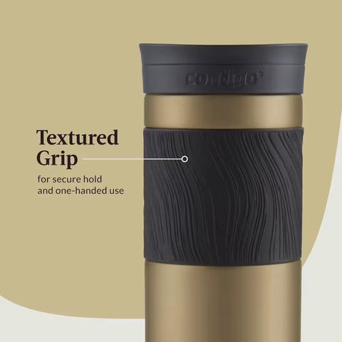 Contigo® Byron 2.0 Stainless Steel Travel Mug with SNAPSEAL™ Lid and Grip, 24oz-Chardonnay