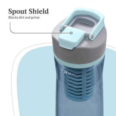 Contigo® Clybourn Freeflow Filtration Tritan Water Bottle with AUTOSEAL® LID, 24oz-Dark Ice