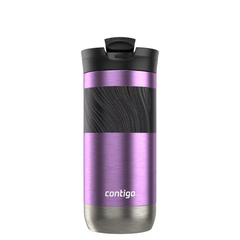 Contigo® Byron 2.0 Stainless Steel Travel Mug with SNAPSEAL™ Lid and Grip, 16oz-Pansy