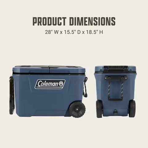 Flex 'N Go™ 62-Quart Wheeled Cooler-Sapphire