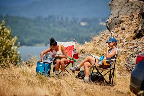 Big & Tall Quad Camping Chair-Grey