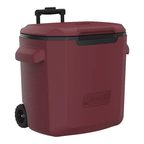 Chiller™ 28-Quart Cooler With Wheels-Cranberry