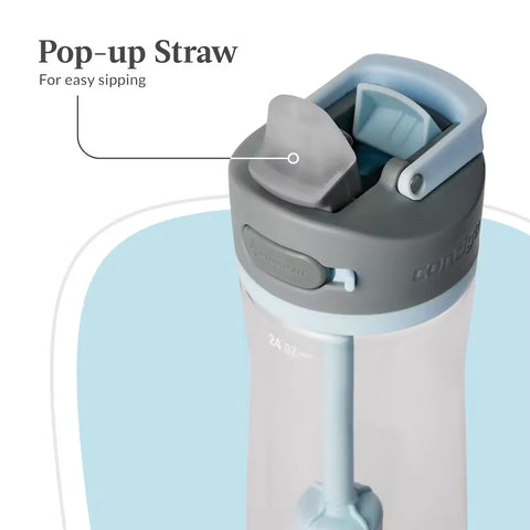 Contigo® Wells Straw Filtration Tritan Water Bottle with AUTOSPOUT® LID, 24oz-Salt