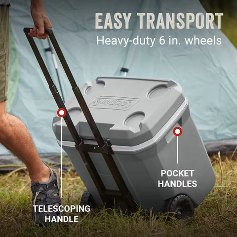 Classic Series™ 65-Quart Wheeled Cooler-Rock