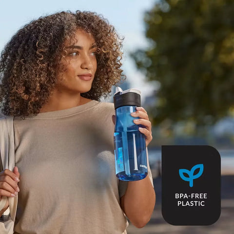 Contigo® Ashland 2.0, Water Bottle with AUTOSPOUT® Lid, 32oz-Blue Poppy