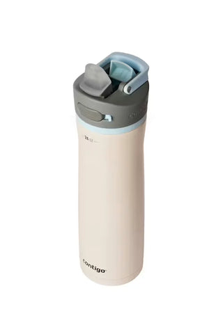 Contigo® Wells Chill Stainless Steel Filter Water Bottle with AUTOSPOUT® Straw Lid, 24 Oz.-Salt