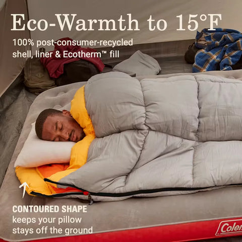 Arch Bay™ 15°F Big & Tall Sleeping Bag-Rock