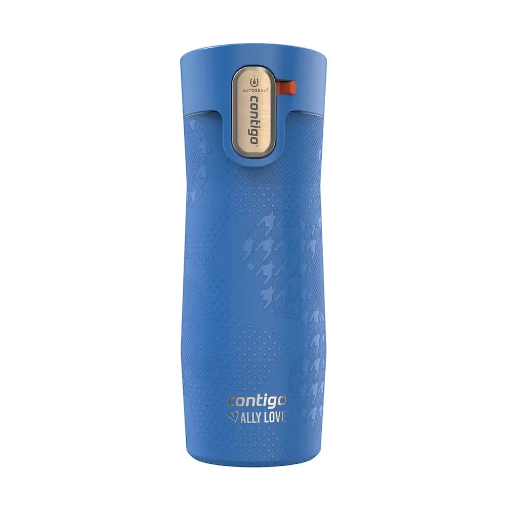 Contigo® x Ally Love West Loop 3.0 Stainless Steel Travel Mug with AUTOSEAL® Easy-Clean Lid, 16oz-Stellar Jay
