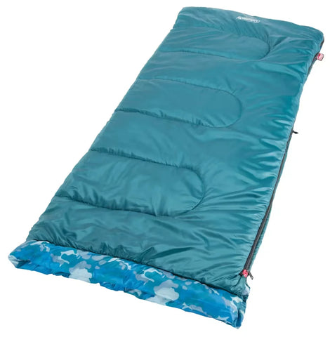 Kids Camo™ 45°F Youth Sleeping Bag, Blue Camo