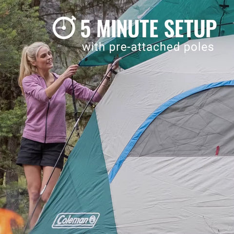 8-Person Skydome™ Camping Tent-Evergreen