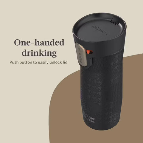 Contigo® x Ally Love West Loop 3.0 Stainless Steel Travel Mug with AUTOSEAL® Easy-Clean Lid, 16oz-Licorice