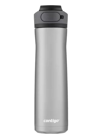 Contigo® Cortland Chill 2.0 Stainless Steel Water Bottle with AUTOSEAL® Lid, 24oz-Stainless Steel / Licorice