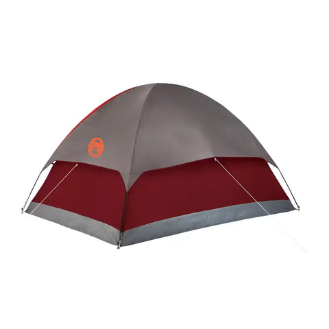 4-Person Flatwoods II™ Lightweight Dome Camping Tent-Red