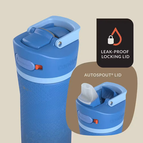 Contigo® x Ally Love Ashland Chill 2.0 Stainless Steel Water Bottle with AUTOSPOUT® Lid, 24oz-Stellar Jay