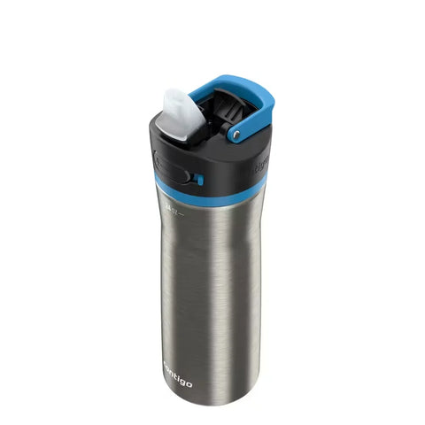 Contigo® Ashland Chill 2.0 Stainless Steel Water Bottle with AUTOSPOUT® Lid, 24oz-Blue Poppy Trim
